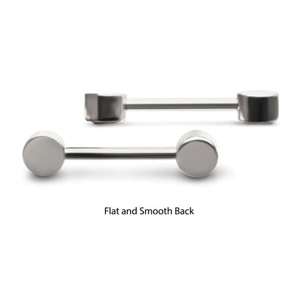 Invictus Titanium Internally Threaded Bezel Set Gem End Nipple Barbell