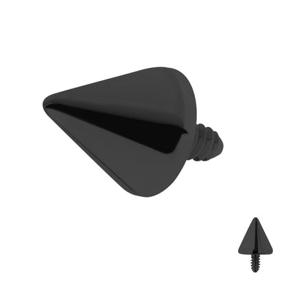 Invictus Black PVD Titanium Internally Threaded Spike Top