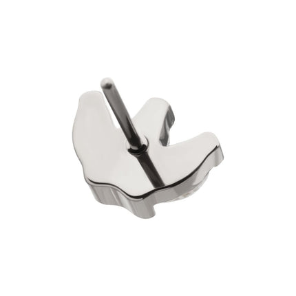 Invictus Titanium Threadless Prong Set 3-Marquise Gem Fan Cluster Top