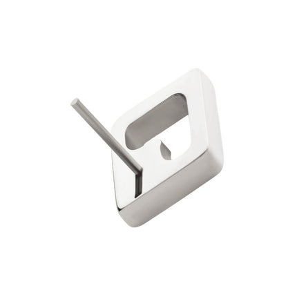 Invictus Titanium Threadless Rhombus Shape with Clear CZ Top