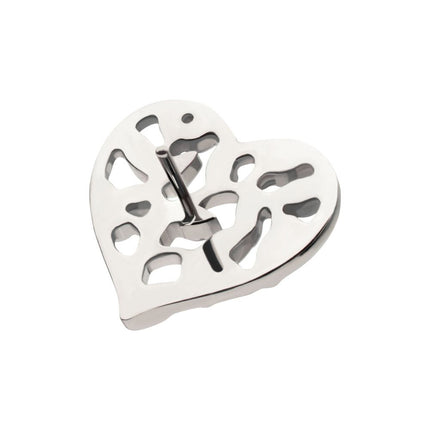 Invictus Titanium Threadless Heart of Vines Top