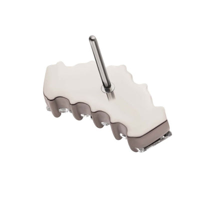 Invictus Titanium Threadless Prong Set Baguette CZ 5-Cluster Fan Shape Top