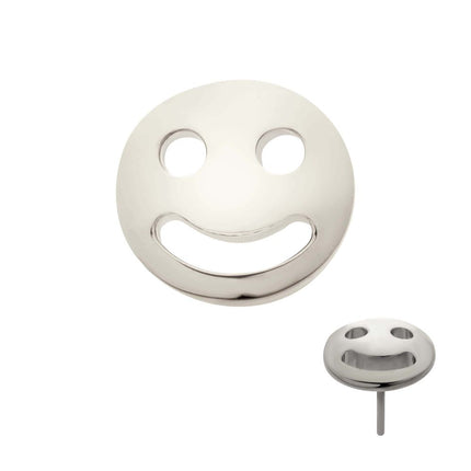 Invictus Titanium Threadless Smiley Face Emoji Top