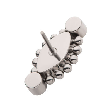 Invictus Titanium Internally Threaded Slotted Screw Top