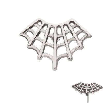 Invictus Titanium Threadless Fan Shape Spiderweb Top