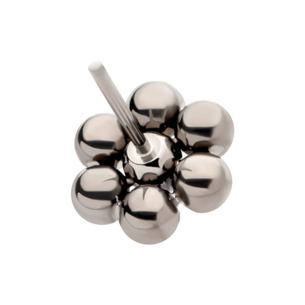 Invictus Titanium Threadless 7 Beads Hexagon Shape Top