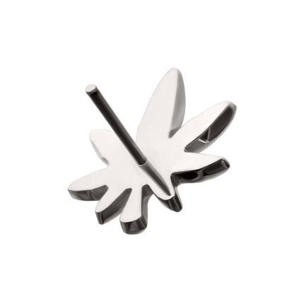 Invictus Titanium Threadless Pot Leaf Top