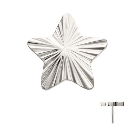 Invictus Titanium Threadless Corrugated Star Top
