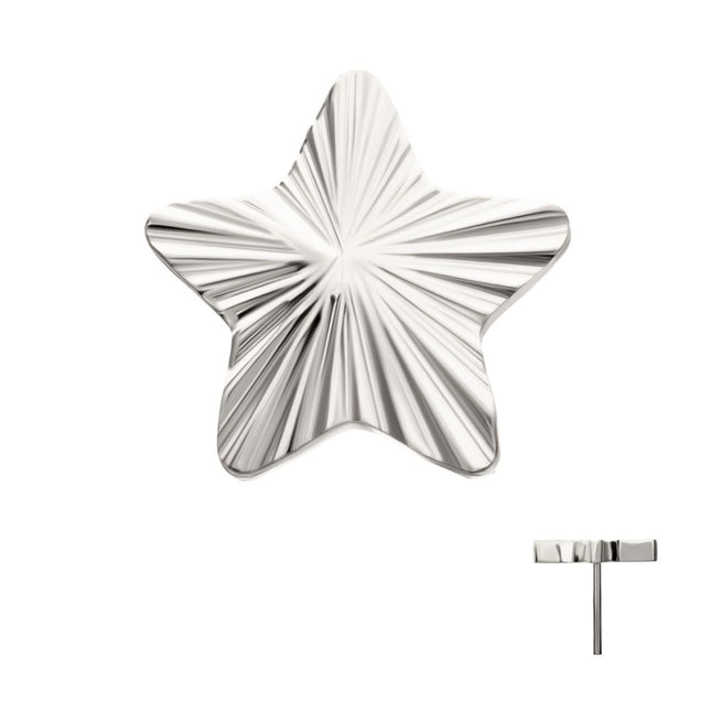 Invictus Titanium Threadless Corrugated Star Top