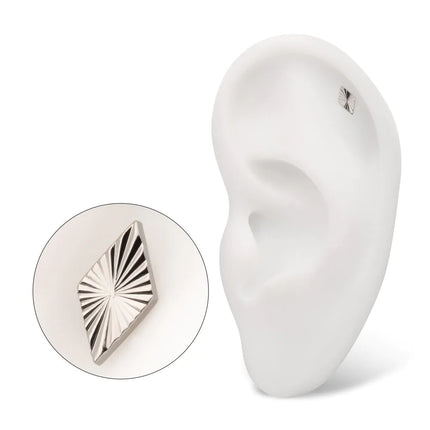 Invictus Titanium Threadless Corrugated Rhombus Top