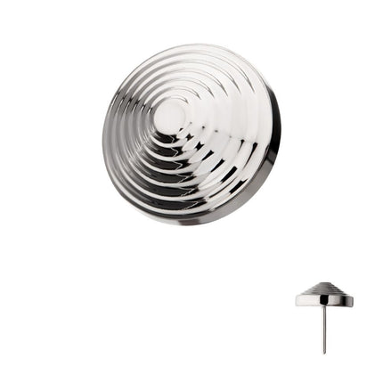 Invictus Titanium Threadless Tiered Dome Disk Top