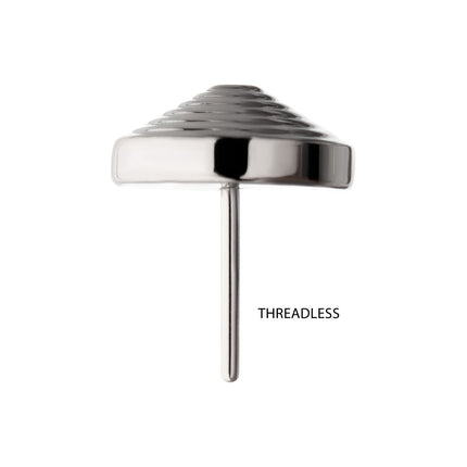 Invictus Titanium Threadless Tiered Dome Disk Top