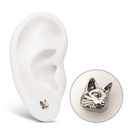 Invictus Titanium Threadless Low Profile 3D Cat's Head Top