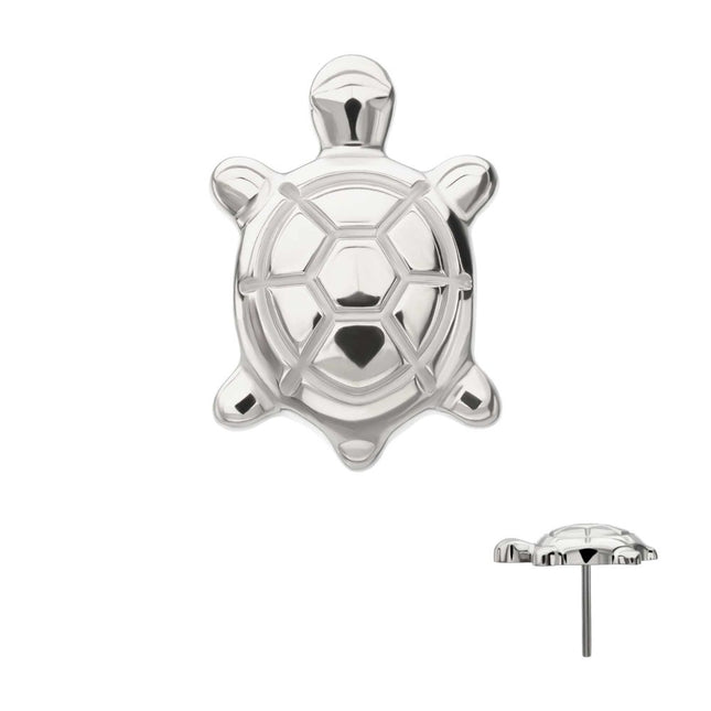 Invictus Titanium Threadless Low Profile 3D Corrugated Land Turtle Top