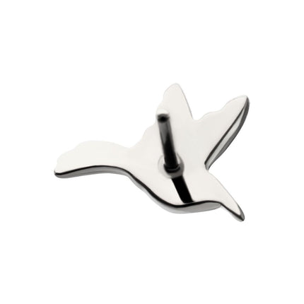 Invictus Titanium Threadless Low Profile 3D Hummingbird Top