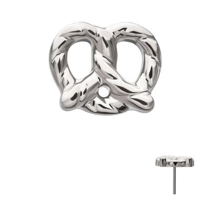 Invictus Titanium Threadless Twisted Pretzel Top