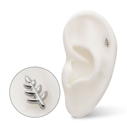 Invictus Titanium Threadless Fern Leaf Top