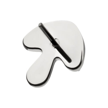 Invictus Titanium Threadless Prong Set Triple Gem Mushroom Top