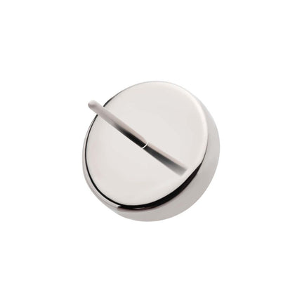 Invictus Titanium Threadless Bezel Set Natural Amethyst Stone Top