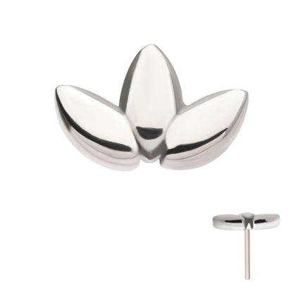 Invictus Titanium Threadless Fan Shape Petals 3-Cluster Top