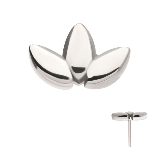 Invictus Titanium Threadless Fan Shape Petals 3-Cluster Top