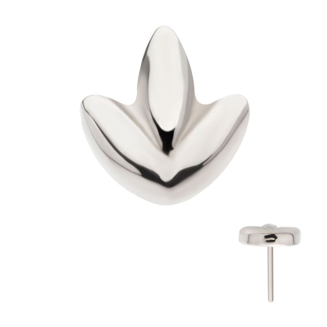 Invictus Titanium Threadless 3 Petal Shape Cluster Top