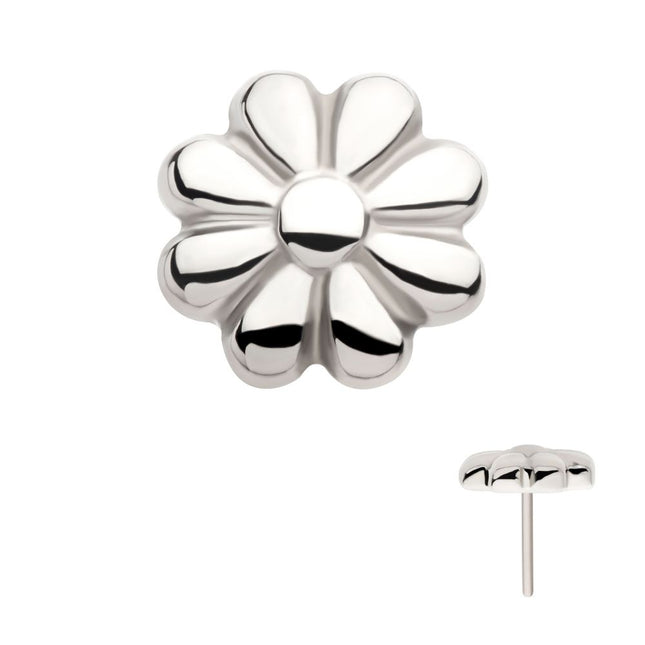 Invictus Titanium Threadless 8 Petal Flower Shape Top