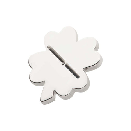 Invictus Titanium Threadless Enamel 4-Leaf Clover Top