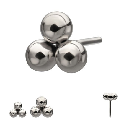 Invictus Titanium Threadless Trinity Ball Top