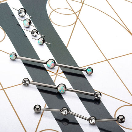 Invictus Titanium Threadless Bezel Set Swarovski Crystal Connector