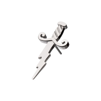 Invictus Titanium Threadless Dagger with Lightning Blade Top