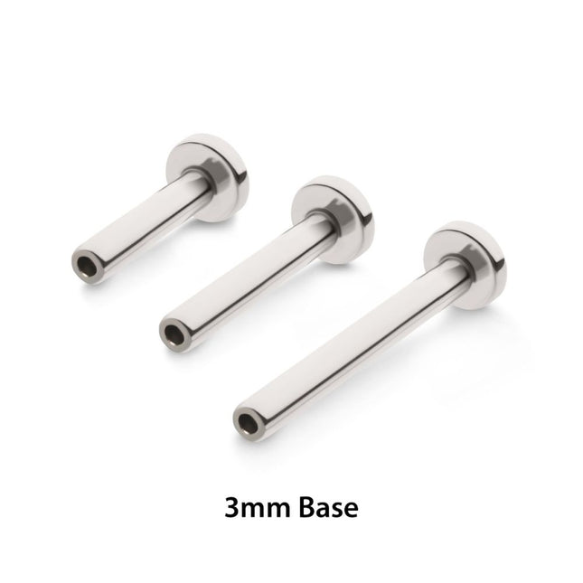 Invictus Titanium Threadless Labret 3mm Base