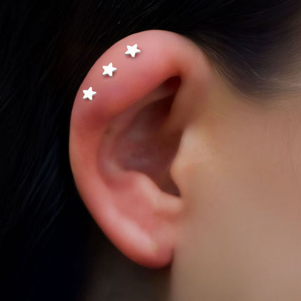 Invictus Titanium Threadless Star Back Duality Labret (Base Only)