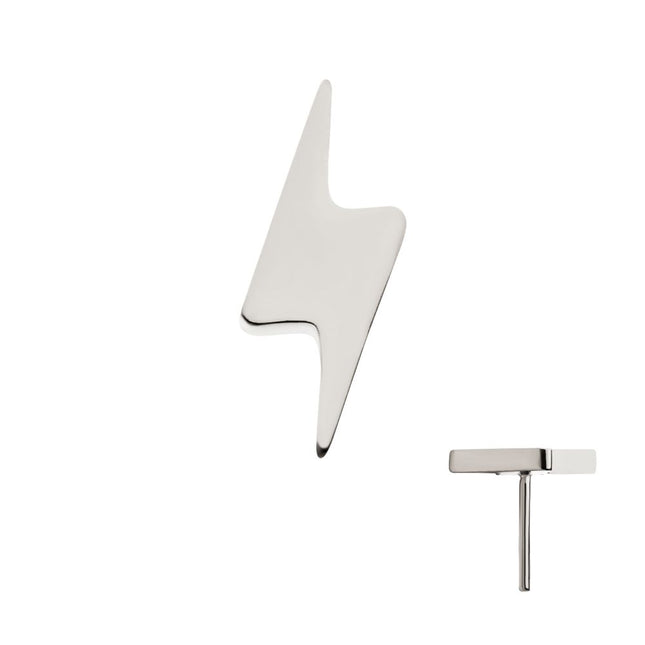 Invictus Titanium Threadless with Short Lightning Bolt Top