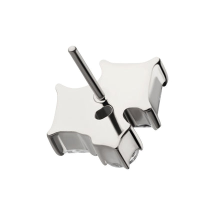 Invictus Titanium Threadless “Lustre Cluster” Prong Set Gem Top
