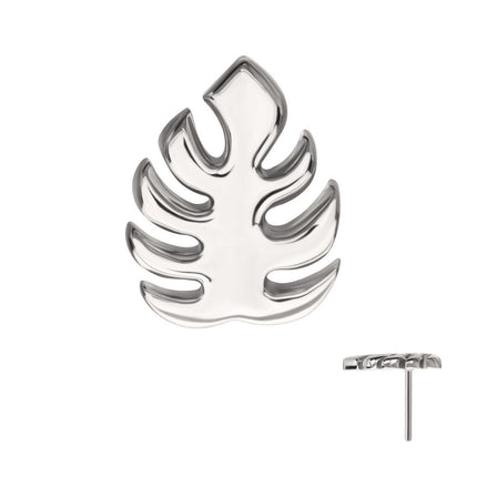 Invictus Titanium Threadless Monstera Leaf Top