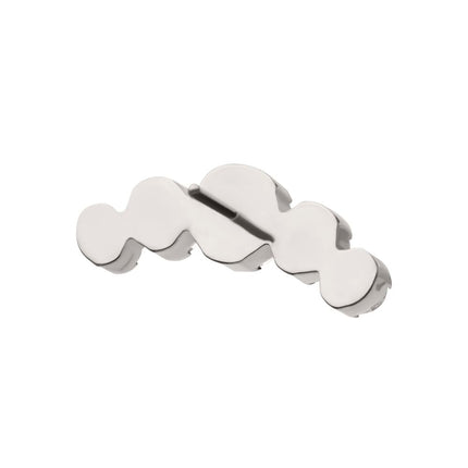 Invictus Titanium Threadless Semi-Bezel Set Round Gem/Opal 5-Cluster Top