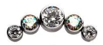 Invictus Titanium Bezel Set 5 Gem Cluster