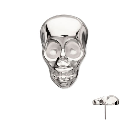 Invictus Titanium Threadless 3D Skull Head Top