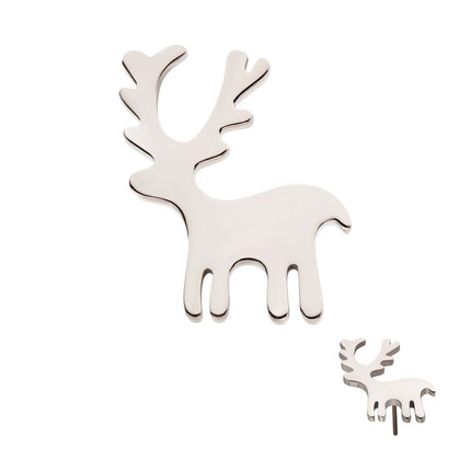 Invictus Titanium Threadless Christmas Reindeer Top
