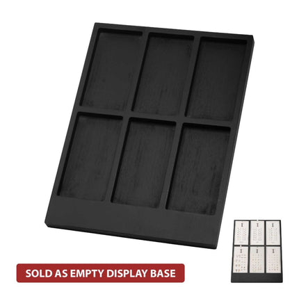 Invictus Matte Black Finish Wood Modular Empty Display Base