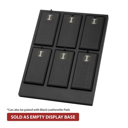 Invictus Matte Black Finish Wood Modular Empty Display Base
